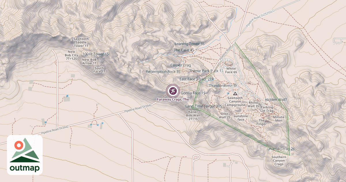 Map of Faraway Crags, The