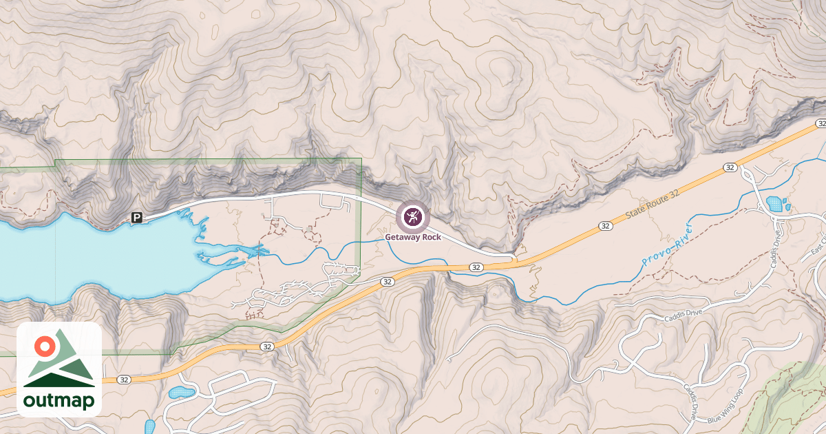 Map of Getaway Rock