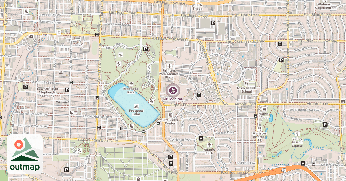Map of Mt. Manitou