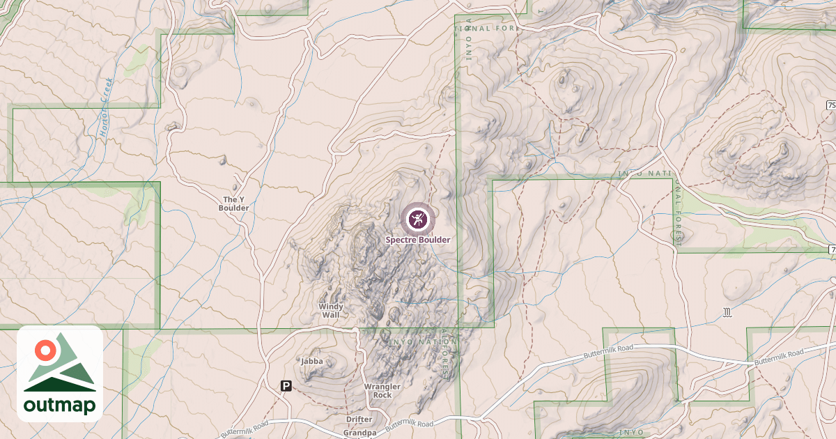 Map of Spectre Boulder