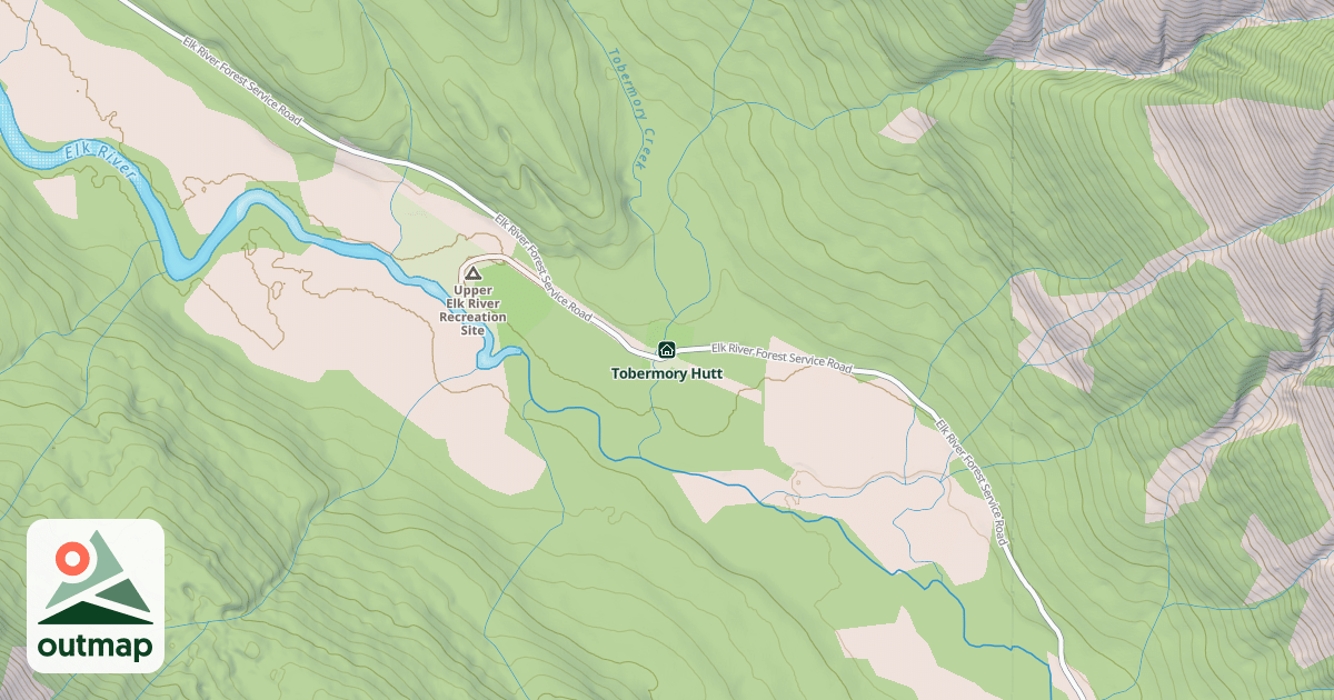 Map of Tobermory Hutt
