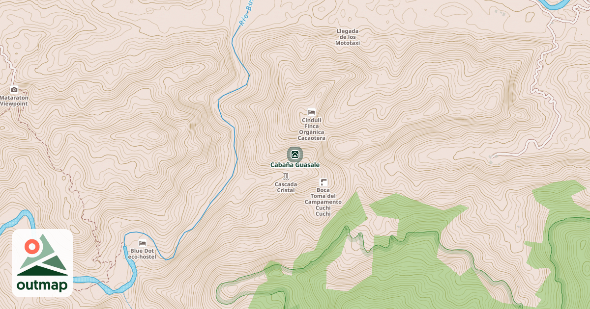 Map of Cabaña Guasale