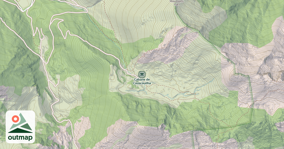 Map of Cabane de Couscouilha