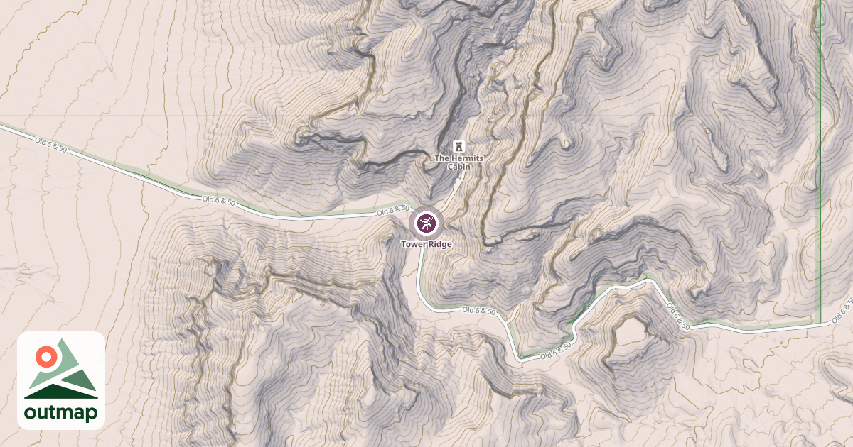 Map of Tower Ridge