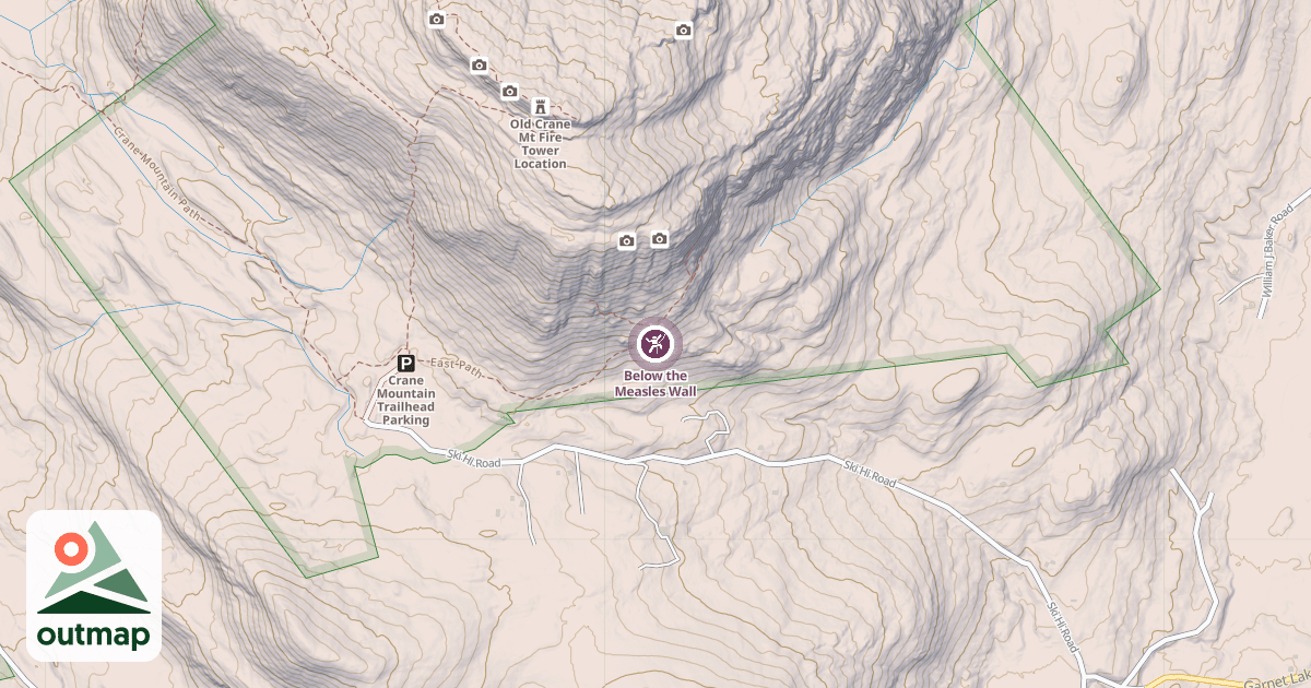 Map of Below the Measles Wall