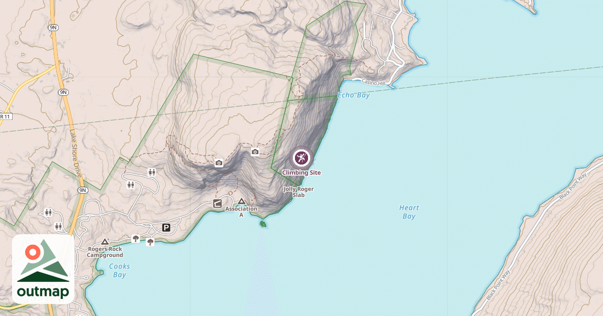 Map of Climbing Site