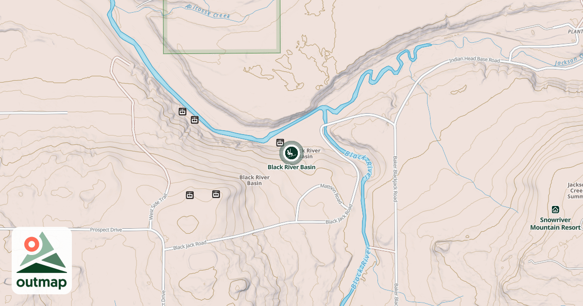 Map of Black River Basin