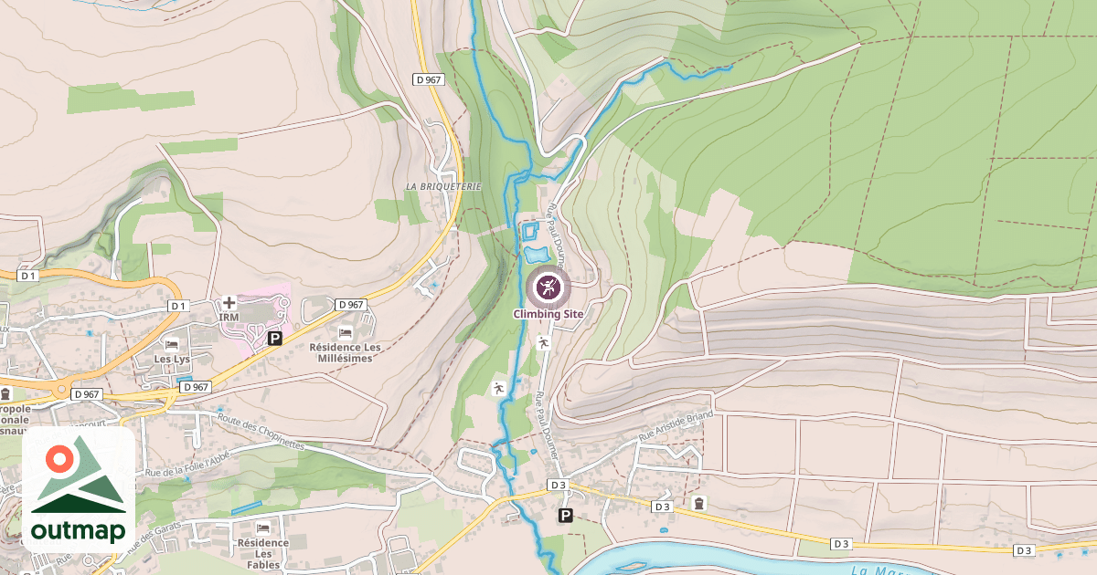 Map of Climbing Site