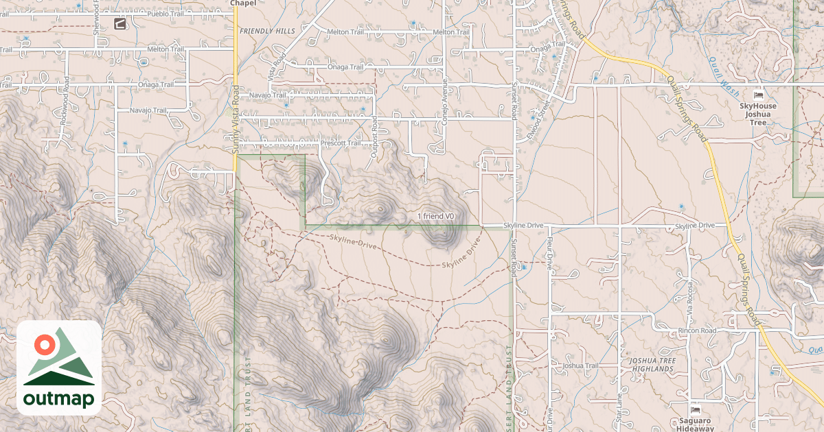 Map of 1 friend