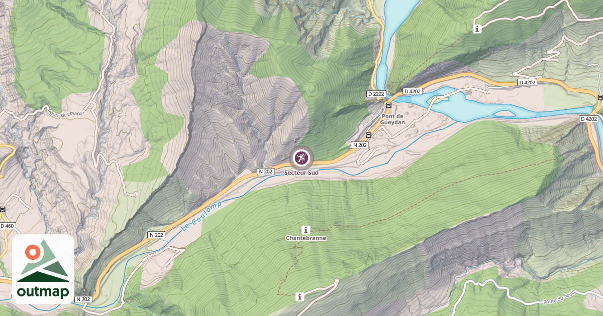 Map of Secteur Sud