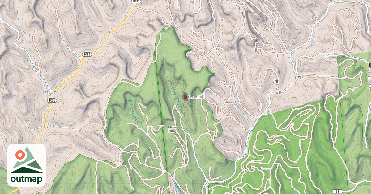 Map of Green Tea