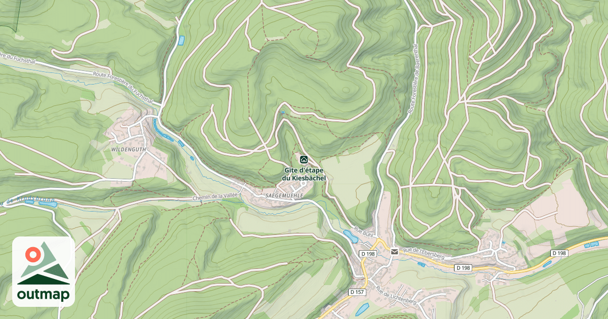 Map of Gïte d'étape du Kiesbächel