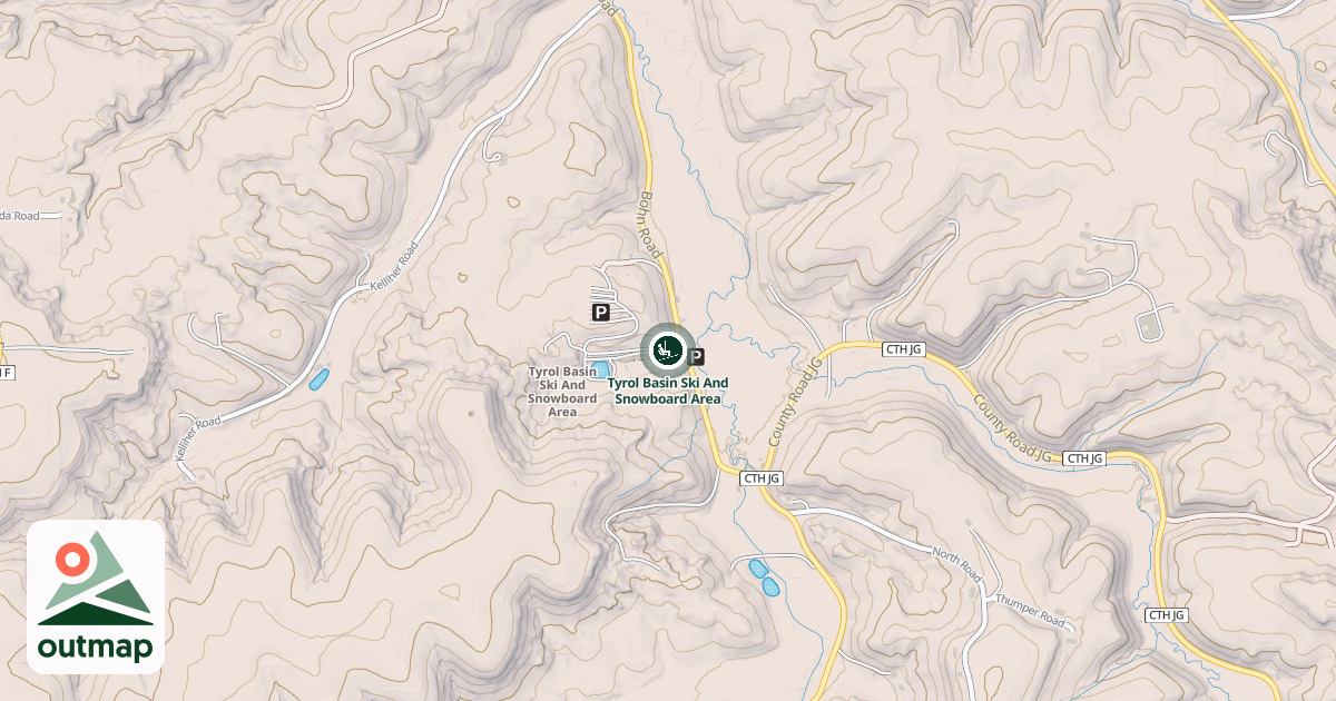 Map of Tyrol Basin Ski And Snowboard Area