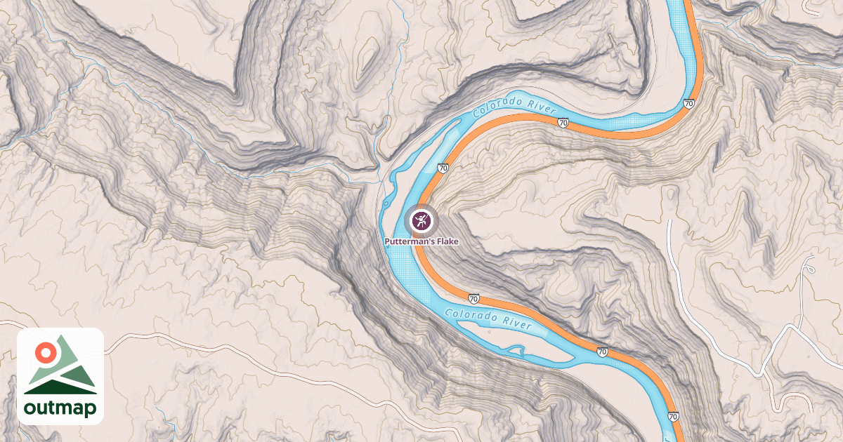 Map of Putterman's Flake