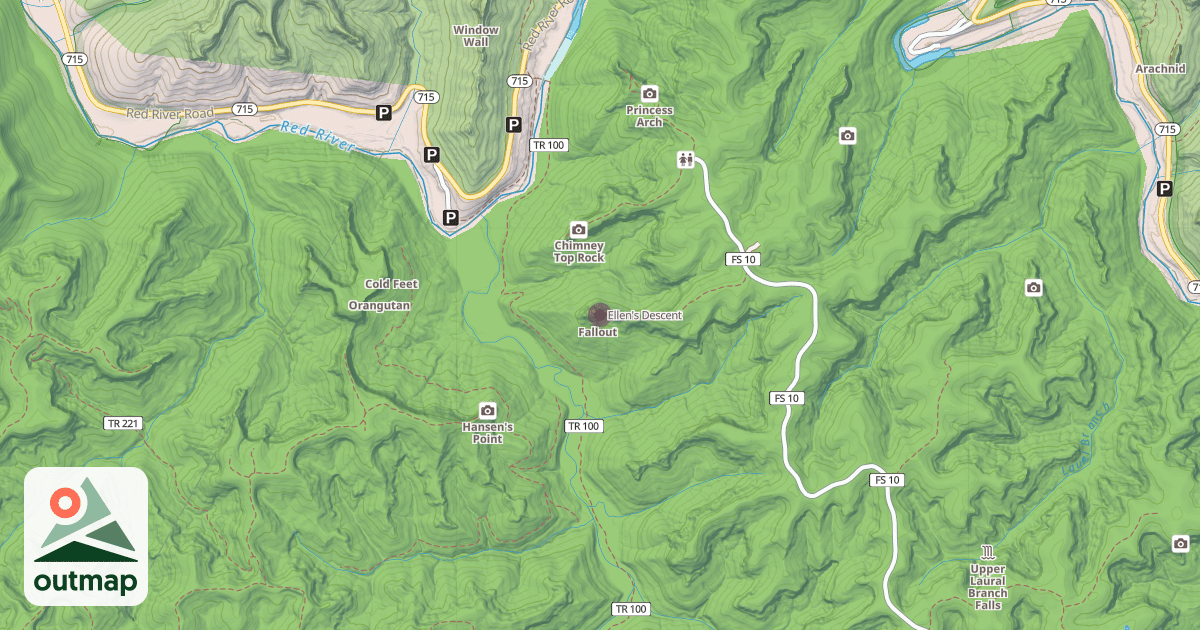 Map of Ellen's Descent