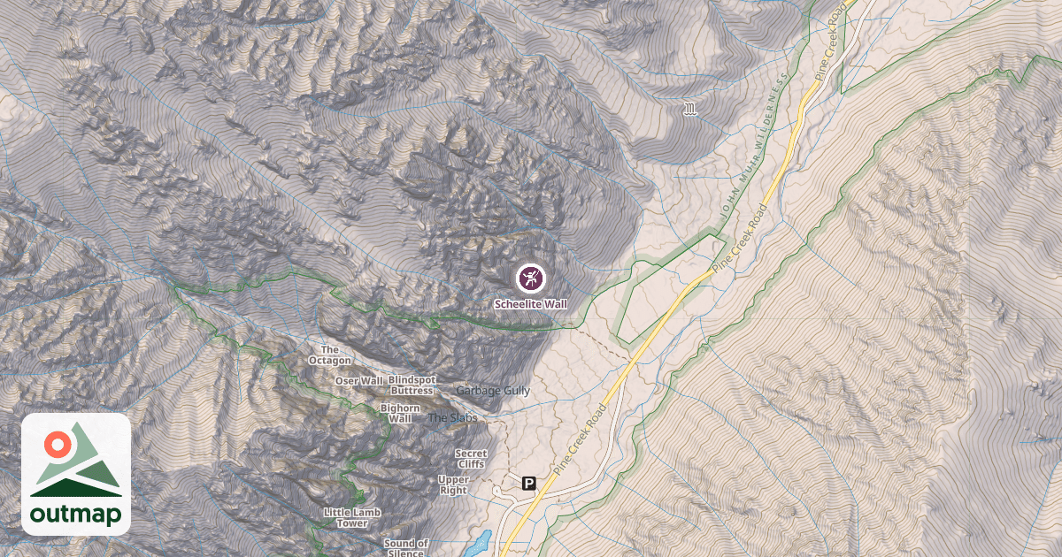 Map of Scheelite Wall