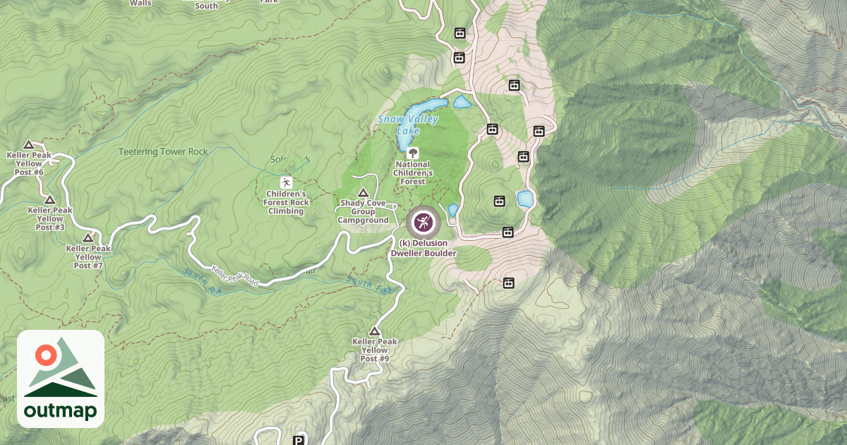 Map of (k) Delusion Dweller Boulder