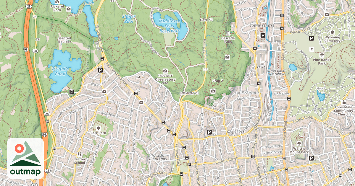 Map of Left Arete