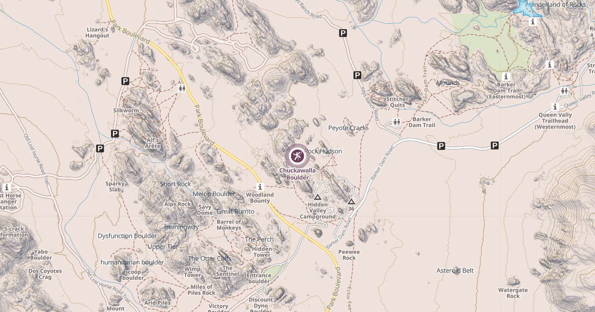Map preview of Chuckawalla Boulder