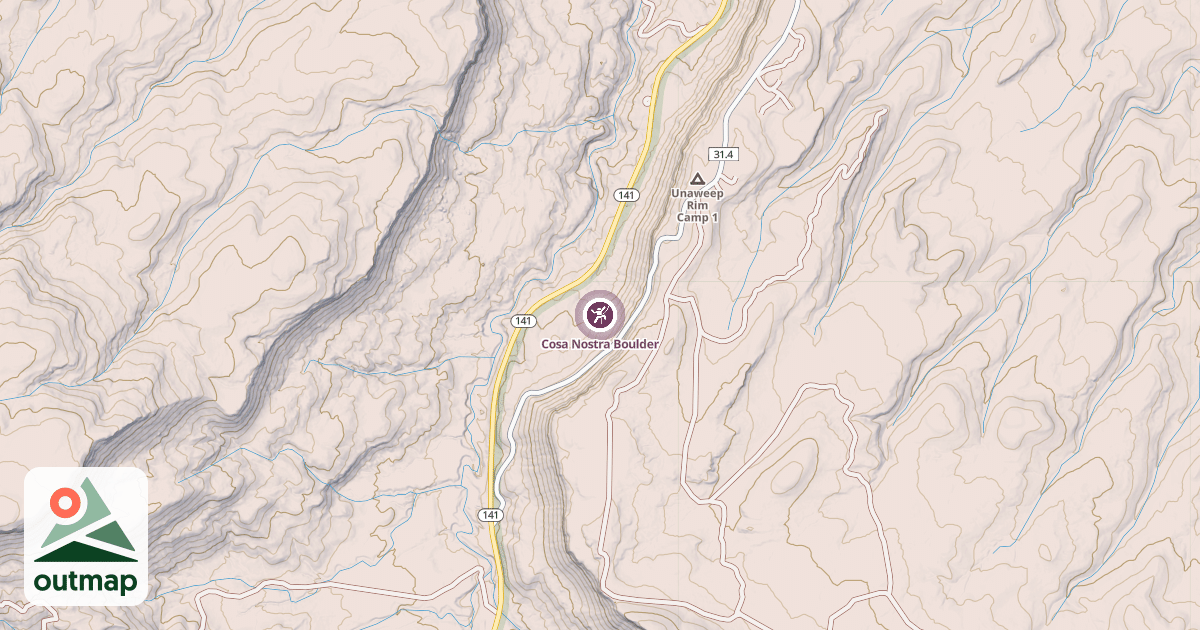 Map of Cosa Nostra Boulder