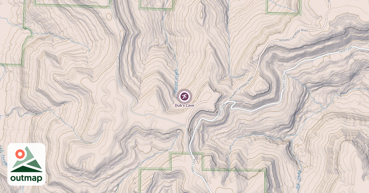 Map of Dub's Cave