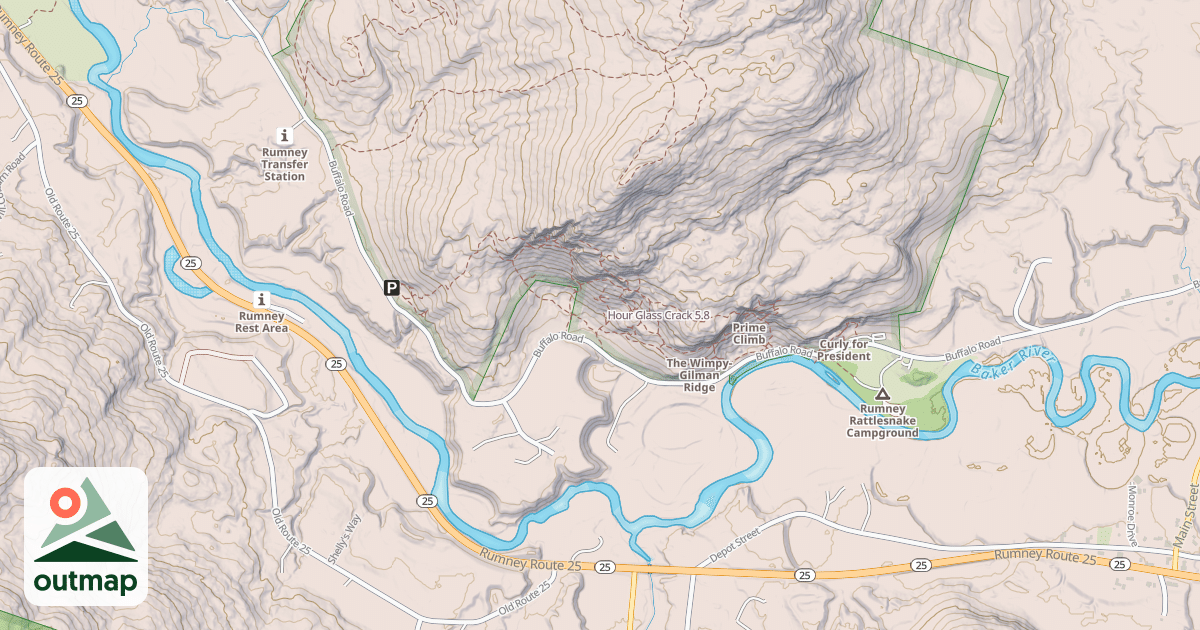 Map of Hour Glass Crack