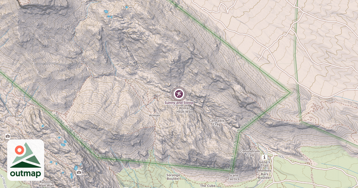 Map of Sunny and Steep