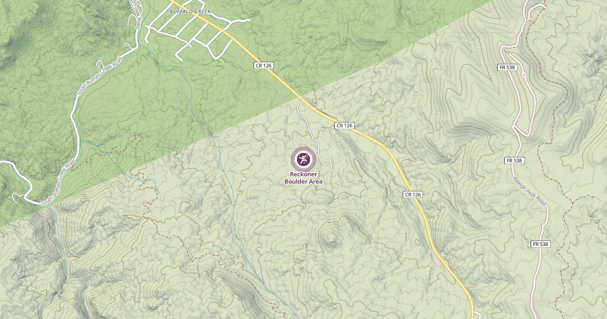 Map preview of Reckoner Boulder Area