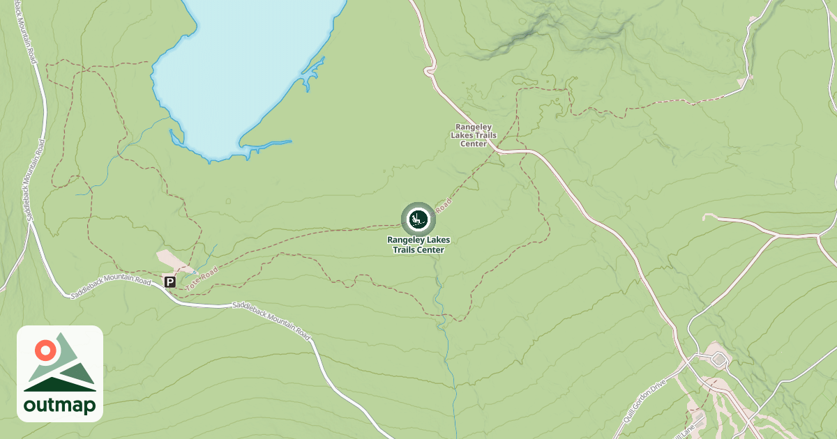 Map of Rangeley Lakes Trails Center