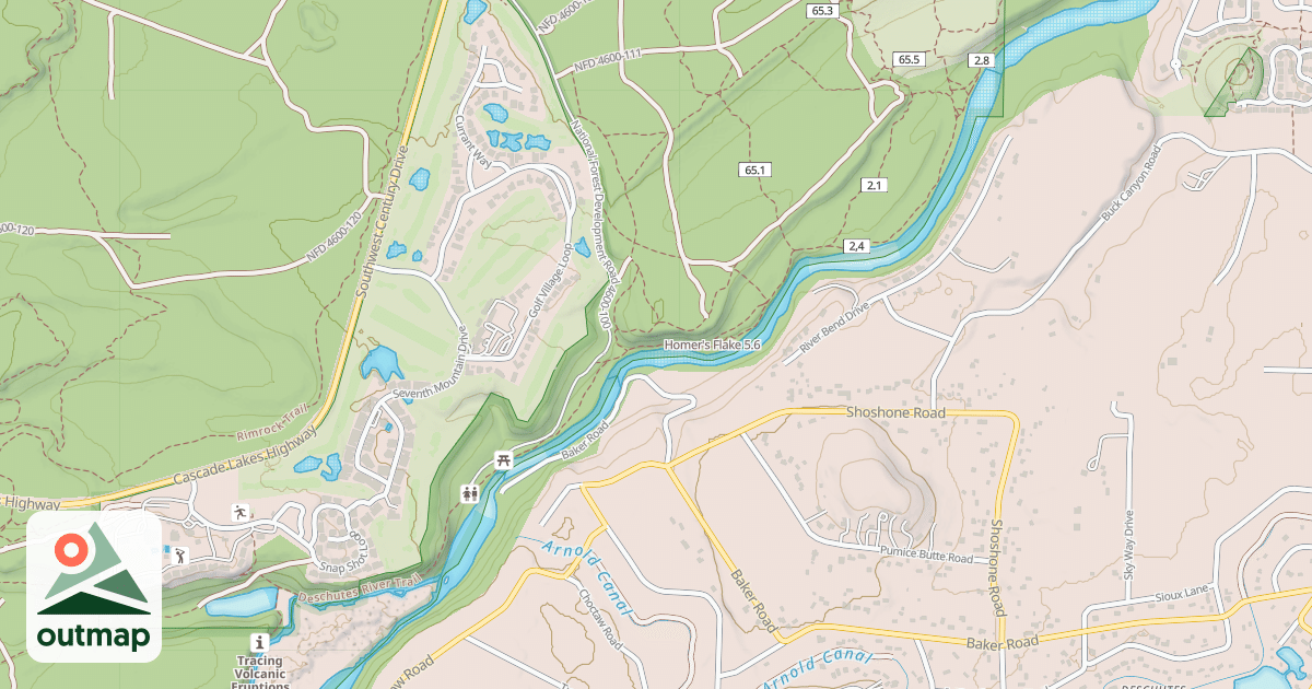 Map of Homer's Flake