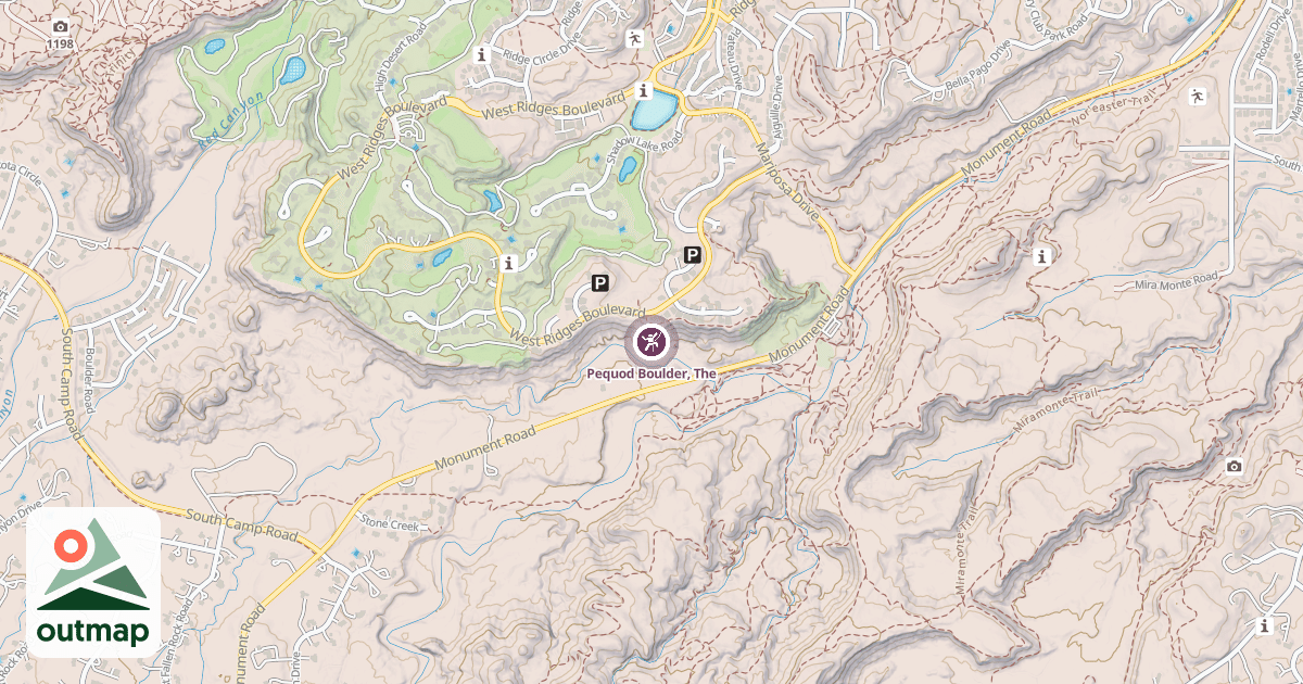 Map of Pequod Boulder, The