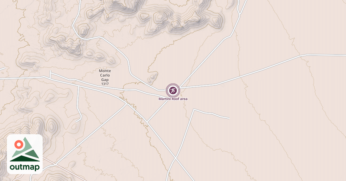 Map of Martini Roof area