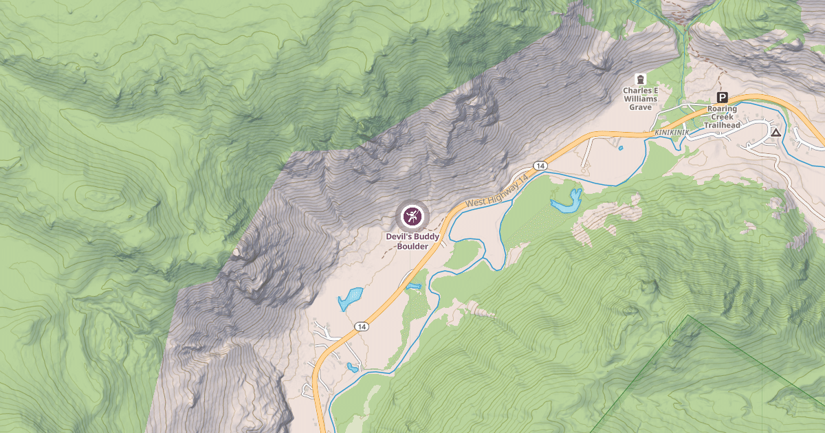 Map preview of Devil's Buddy Boulder