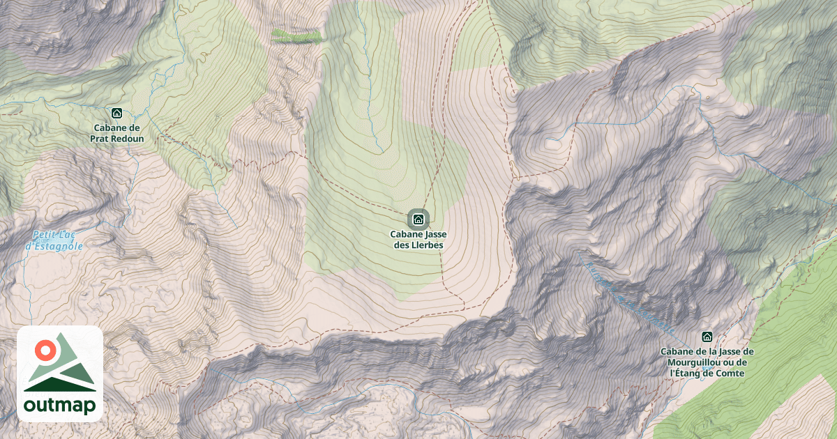 Map of Cabane Jasse des Llerbes