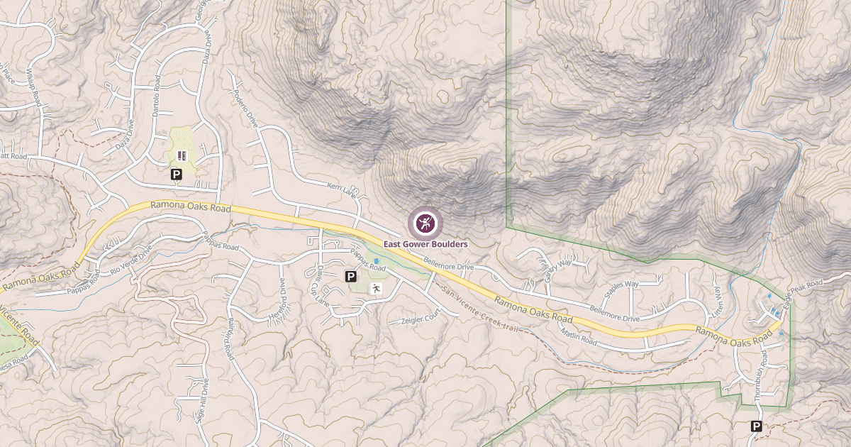 Map preview of East Gower Boulders