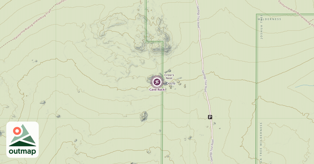 Map of Cave Rock