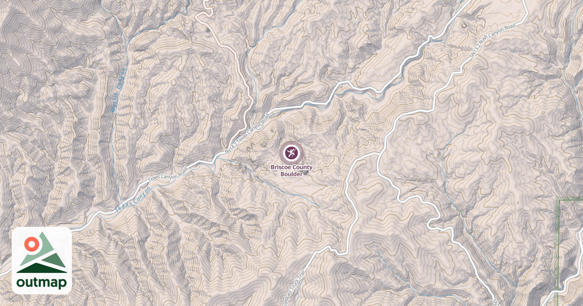 Map of Briscoe County Boulder