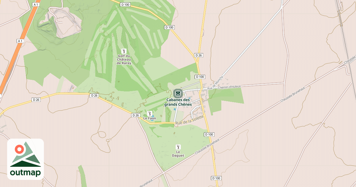 Map of Cabanes des grands Chênes