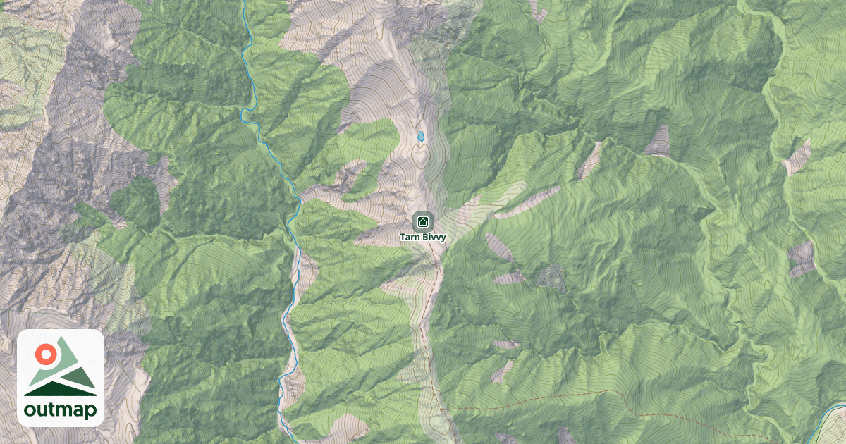 Map of Tarn Bivvy