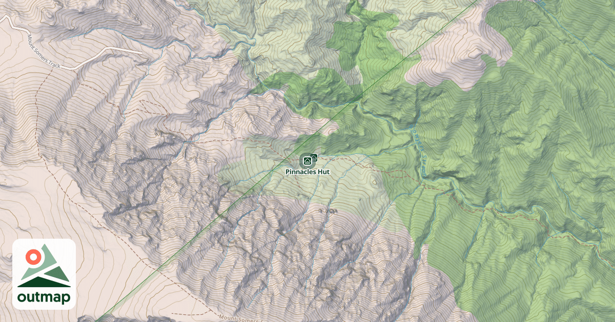 Map of Pinnacles Hut