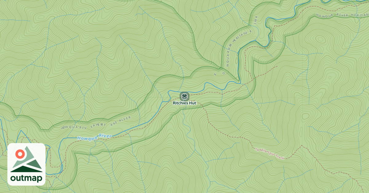 Map of Ritchies Hut