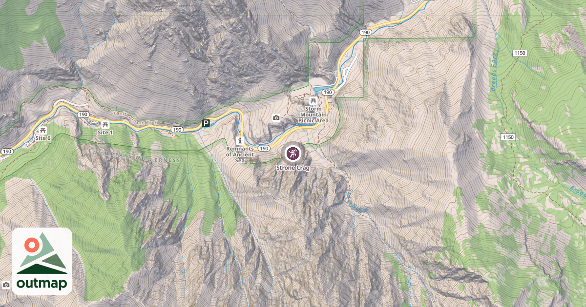 Map of Strone Crag