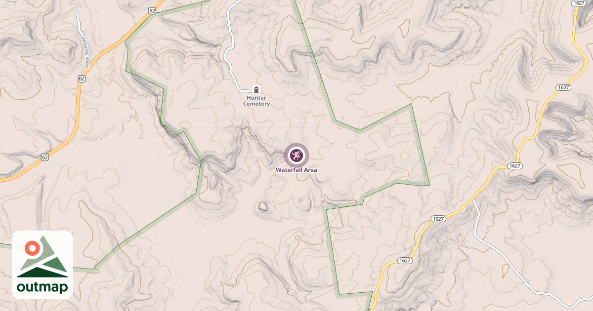Map of Waterfall Area