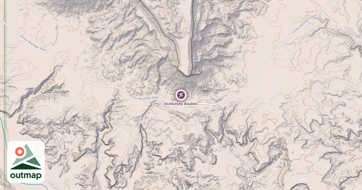 Map of McMurphy Boulder