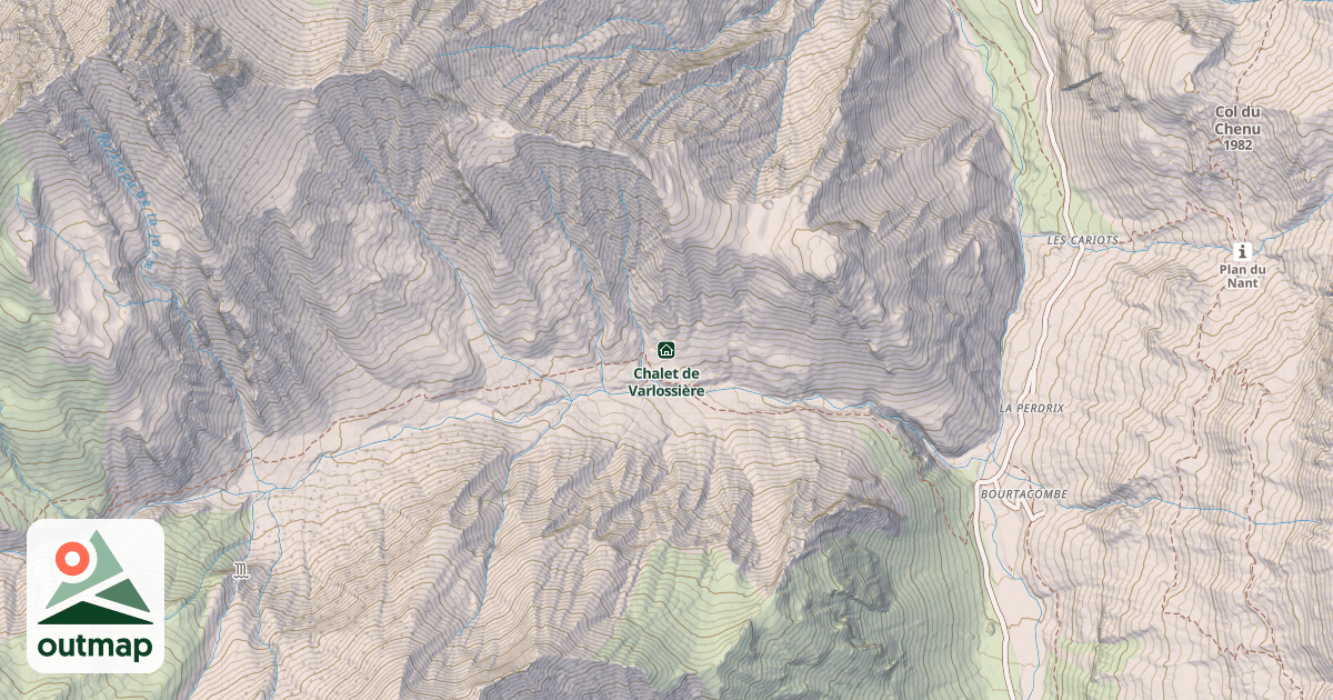 Map of Chalet de Varlossière