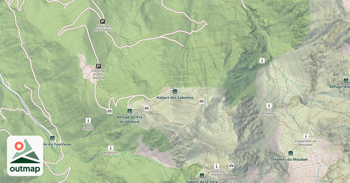 Map of Habert des Sabottes