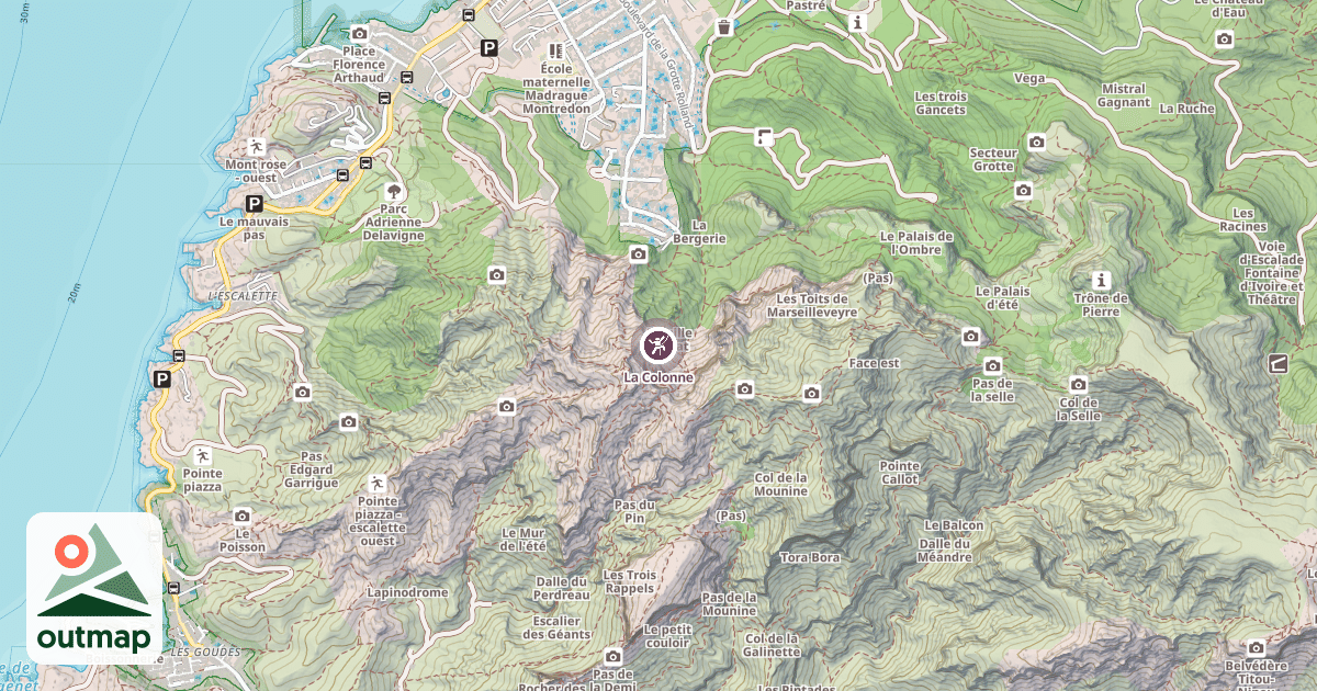 Map of La Colonne