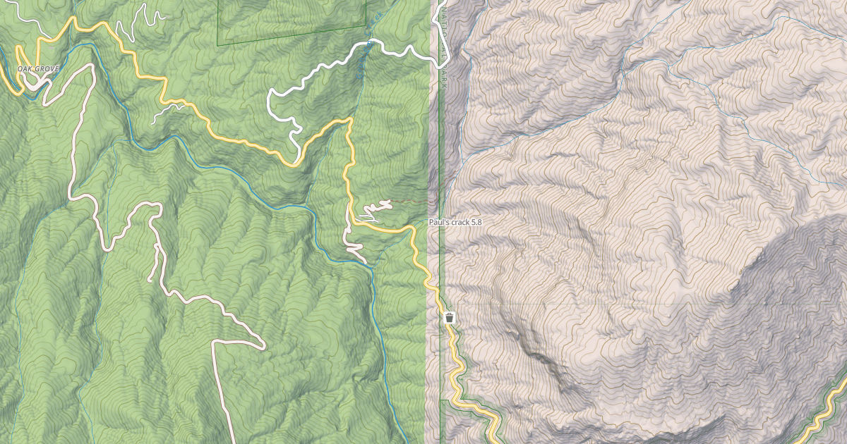Map preview of Paul's crack