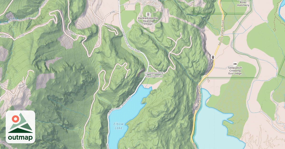 Map of Contagious Pink Supermoon
