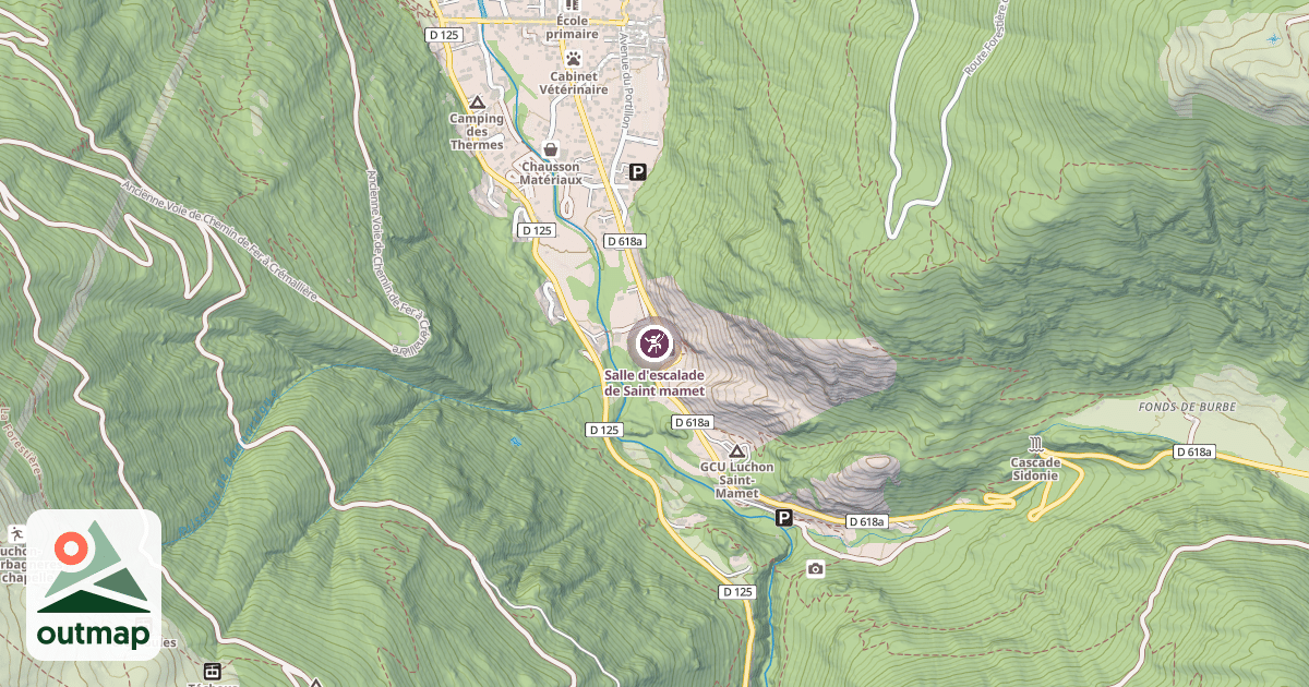 Map of Salle d'escalade de Saint mamet